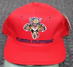 Cappello vintage Florida Panthers Young An Hat Co 3DFX rosso snapback taglia unica - Foto 1 di 11
