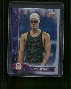 2024 Topps cromo olímpico #87 refractor Claire Curzan - Imagen 1 de 2