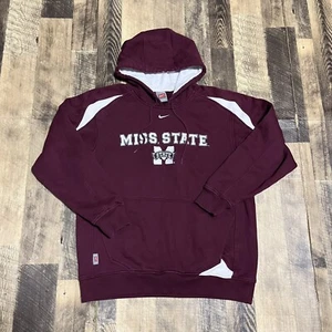 Vintage Nike Mississippi State Bulldogs Team Hoodie Small - Picture 1 of 8