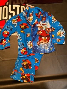 Boys Angry Birds Space Pajamas Size 4 Long Sleeve with Long Pants - Picture 1 of 2
