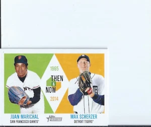 Marichal / Scherzer 2014  Topps Heritage Then & Now - Picture 1 of 1
