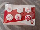Arsenal FC pack of 6 crest badges New and sealed