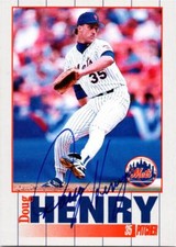 Doug Henry autographed baseball card (New York Mets) 1995 Kahn's #35