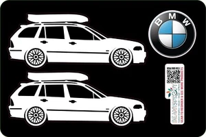 6" long BMW wagon decal set - Picture 1 of 2