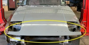 MAZDA RX7 METAL FRONT NOSE CONE HEADLIGHT PANEL SERIES 1 2 3 SA22C 1979 1985  - Picture 1 of 4