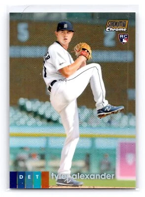 2020 Stadium Club Chrome Tyler Alexander Gold #/50 Detroit Tigers - Image 1 of 2
