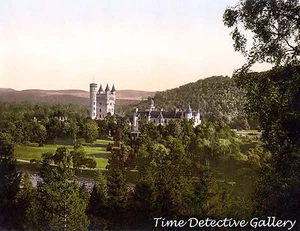 Balmoral Castle, Aberdeenshire, Scotland - c1890 - Historic Photo Print - Picture 1 of 1