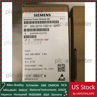 New Siemens 6SL3 210-1SE14-1UA0 6SL3210-1SE14-1UA0 converter Power Module PM340 - Image 1 of 3