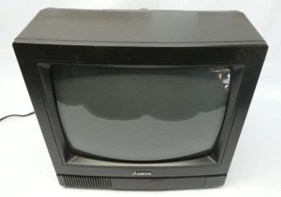 Vintage Used MGA 1989 CS-1346R Mitsubishi Retro Small Television TV Gaming Parts - Image 1 of 4