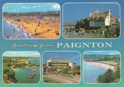 Devon Postcard - Greetings From Paignton  RR8000 - Image 1 of 2