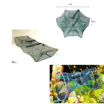 KÖDERFISCHREUSE mit Futterfach Reuse Aalreuse Krebsreuse Köderfisch - Bild 1 von 4