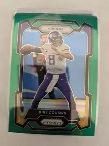 🏆 2023 Panini Prizm Green KIRK COUSINS #197 MINNESOTA VIKINGS - Bild 1 von 1