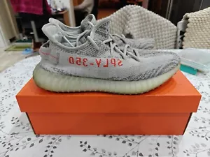 Adidas Yeezy Boost 350 V2 blu basse taglia UK 10,5 ART B37571 - Foto 1 di 6