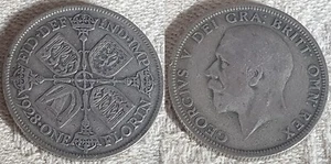 1928 King George V Silver Florin Coin - Picture 1 of 3