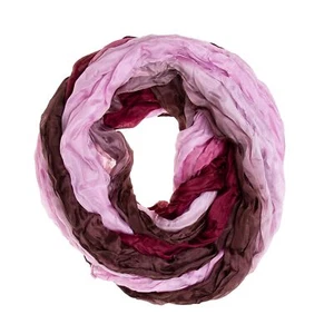 Foulard froissé foulard foulard XXL violet vin rouge dégradé soie 180x90cm - Photo 1/4