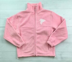 Reebok NFL Atlanta Falcons Girls Kids Pink Fleece Jacket Medium M 10-12