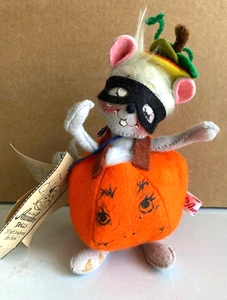 Vintage Annalee Halloween The Lone Pumpkin Mouse  7" 1997 #2903 - Picture 1 of 9