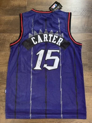 Vince Carter VC Signed Toronto Raptors Jersey NBA Star HOFer UNC JSA COA Proof - Image 1 of 4