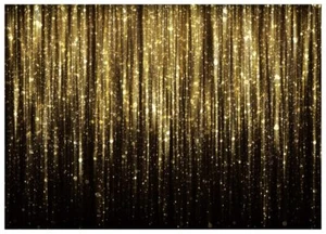 Black and Gold Backdrop Black Gold Photo Backdrop 7x5FT FW53 - Picture 1 of 6