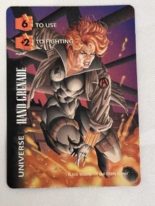 BLACK WIDOW - HAND GRENADE - UNIVERSE - MARVEL OVERPOWER CARD GAME- NM - Picture 1 of 2