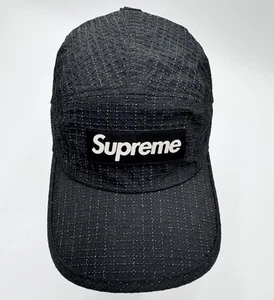 Gorra de campamento Supreme Glow Ripstop (FW22) negra, tejidos técnicos - Imagen 1 de 11