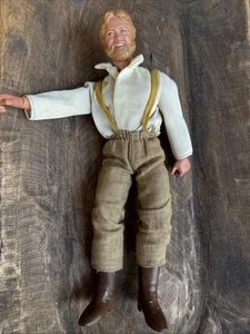 VTG 1971 Mattel Hong Kong Grizzly Adams Big Jim Poseable Jointed Figure Doll EUC - Picture 1 of 6