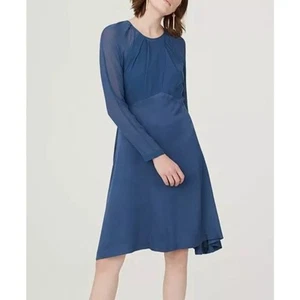 CLUB MONACO Rokinsa Silk Dress Cadet Blue Sz 2 NWT {E14} - Picture 1 of 3