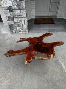 Red Cedar Raw Coffee Table - Picture 1 of 3