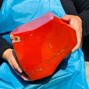 Hermosa muestra mineral de cristal de mineral de jaspe rojo natural de 16,3 lb curación 935 - Imagen 1 de 15