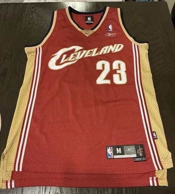 Lebron James Basketball Jersey Size M Cleveland Cavaliers Reebok +2 Length #23 - Image 1 of 4
