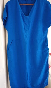 Viz A Viz blue summer dress with pockets size 10/12 - Picture 1 of 5