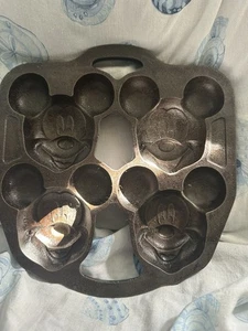 Molde de hierro fundido 9,5" Disney EE. UU. Mickey Mouse taza para hornear pasteles! - Imagen 1 de 4