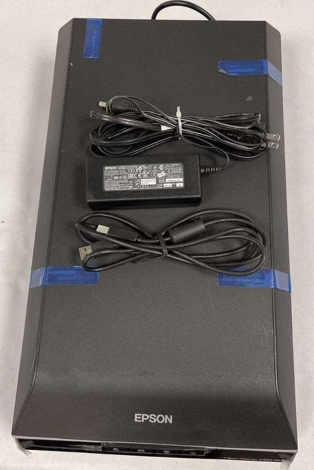 Epson Perfection V550 Photo Color Scanner W/ADAPTER, Power Cable, and USB CABLE - Image 1 of 1