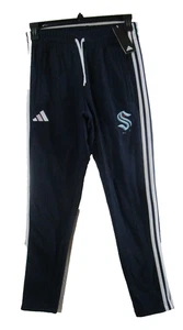 NWT Adidas Seattle Kraken Mens Track Pants S Navy IL9416 RARE! - Picture 1 of 3