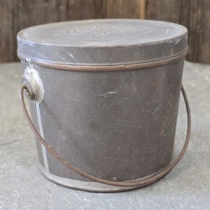 Antique Cottolene Embossed Advertising Lard Tin Bucket Can N.K. Fairbank Co. - Picture 1 of 5