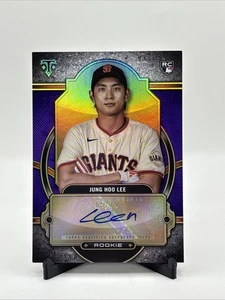2024 Topps Triple Threads Jung Hoo Lee Auto RC /75 Purple RA-LEE - Picture 1 of 2
