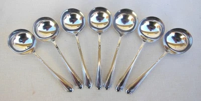 7 Sterling Silver Bigelow & Kennard Bouillon Spoons 5" - Image 1 of 4