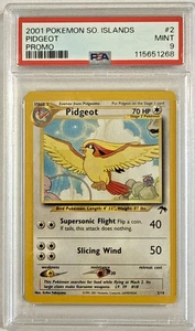 PSA 9 2001 Pidgeot 18/02 2001 Southern Islands Promo - Imagen 1 de 2