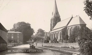 Pfarrkirche Louth Lane Binbrook topographisches Foto Vintage Postkarte - Bild 1 von 2