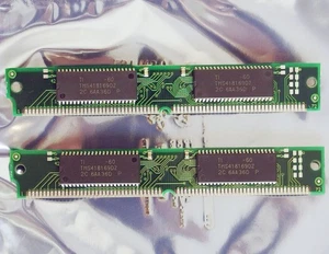Set 2x TI TMS418169DZ-60 8MB 16MB kit 60ns 72-pin SIMM EDO RAM - Bild 1 von 1