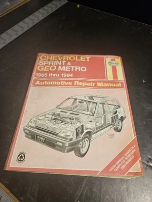Chevy Sprint Geo Metro 1985 Thru 1991 Automotive Repair Manual Haynes - Image 1 of 3