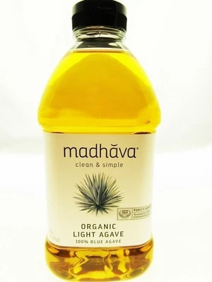 100% Blue Agave Sweetener ~ Organic Non-GMO ~ Golden Light ~ 46oz Bottle - Image 1 of 4