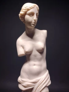 Venus Di Milo Nude Vintage 60s A. Santini Cast Marble Statue 11" Sculpture - Picture 1 of 24