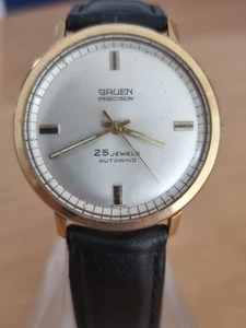 SCHÖNE,SEHR SELTENE VINTAGE GRUEN PRECISION AUTOMATIC HERRENARMBANDUHR - Bild 1 von 7