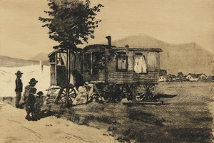 GRAPHIKER der 20er Jahre - Zirkus Schauberger - Radierung - um 1920 - Picture 1 of 2