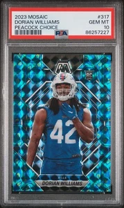 2023 Mosaic Dorian Williams Peacock - PSA 10 - Picture 1 of 2