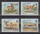 TIMBRE STAMP 4 AFGHANISTAN Y&T# CHEVRE BOUQUETIN WWF NEUF**/MNH-MINT 1998 ~C95