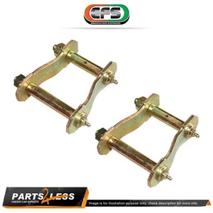 2 Pcs Rear EFS Leaf Springs Swing Greaseable Shackles GR395 for 4WD Offroad - Picture 1 of 2