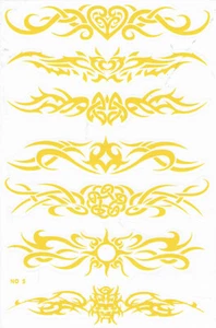 Flame Fire Sticker Sheet Motocross Car, Motorcycle, Skateboard & RC - A4 (149) - Picture 1 of 1