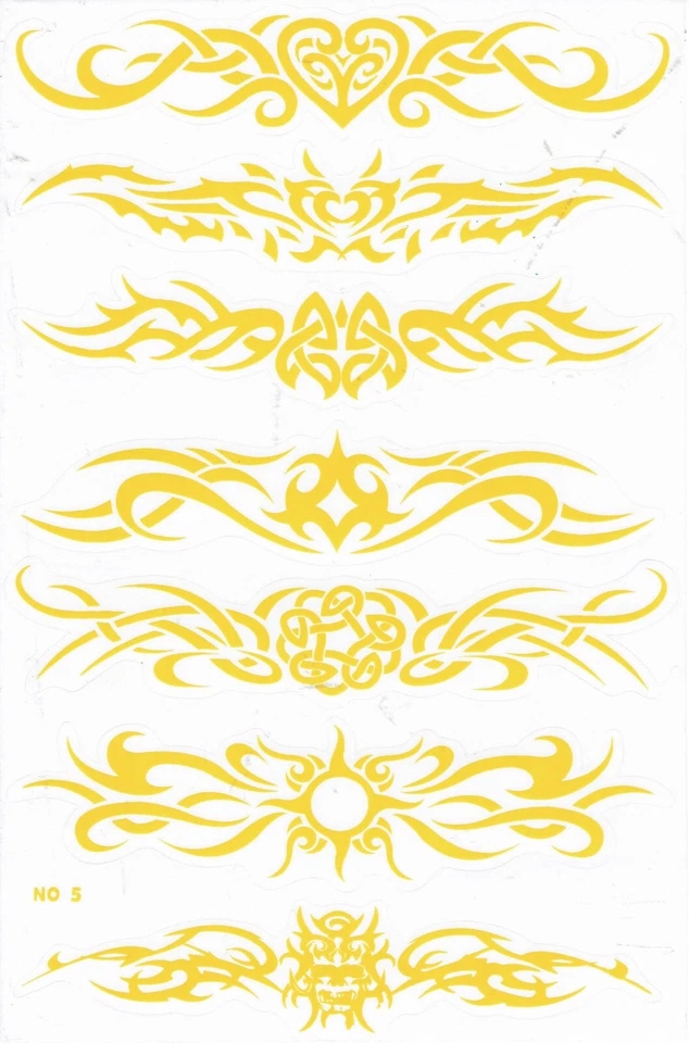 Flame Fire Sticker Sheet Motocross Car, Motorcycle, Skateboard & RC - A4 (149) - Image 1 of 1